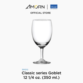 AMORN-(Ocean) 1501G12 Classic series - แก้วก็อบเล็ท คลาสสิก เซียรีซ แก้วโอเชี่ยนกลาส Goblet 12 1/4 oz.(350ml.)บรรจุ 6 ใบ