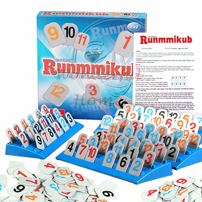 Rummikub Rummy Tile Game Traveling Portable Rummikub Israel Mahjong