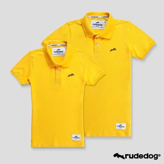 Rudedog เสื้อโปโลชาย/หญิง สีเหลือง รุ่น Backslash (ราคาต่อตัว)