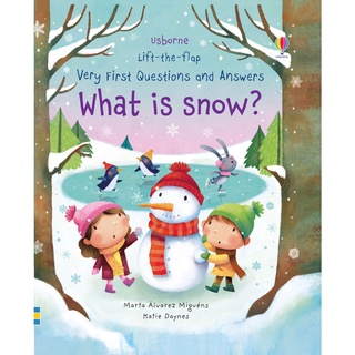 DKTODAY หนังสือ USBORNE LIFT-THE-FLAP VERY FIRST Q&amp;A :WHAT IS SNOW? (AGE 3+)