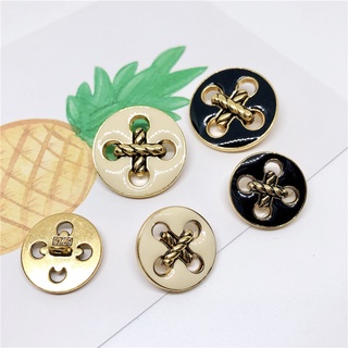 10Pieces/lot Vintage 4 Hole Sewing Accessories DIY Buttons for Clothing Decorative Buttons for Crafts Golden Jacket Buttons for Clothes 20mm