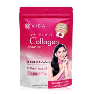 โปรค่าส่ง25บาท-vida-collagen-pure-100000mg-100g-ผลิตภัณฑ์เสริมอาหาร-คอลลาเจน-เปปไทด์จากปลา-100-วีด้า
