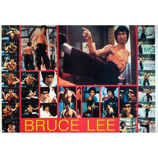 โปสเตอร์ ดารา หนัง บรูซลี Bruce Lee Poster - The Way of the Dragon POSTER 21"x31" KUNG FU FIGHTING v8