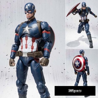 🎌 ลิขสิทธิ์​แท้​จาก​อเมริกา​ 🎌 New!!! S.H.Figuarts Captain America (Civil War) Action Figure