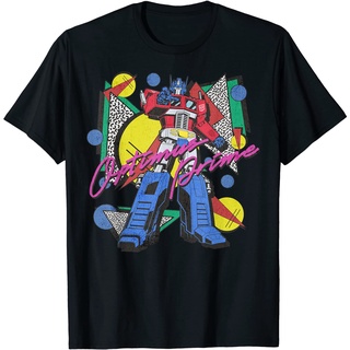 เสื้อยืด พิมพ์ลาย Transformers Optimus Prime สไตล์เรโทร สําหรับผู้ชาย