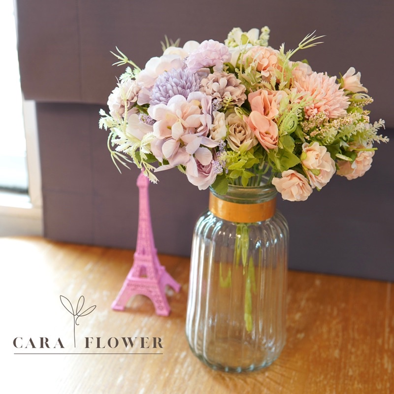 bouquet-ช่อดอกไม้ปลอม-บูเก้ช่อสั้น-ดอกไม้ปลอม-พร๊อพถ่ายรุป-b03-พร้อมส่ง