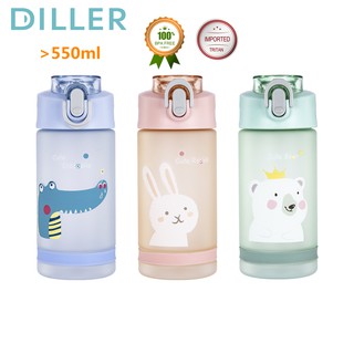 Diller 550ml Milk Bottle With Imported Tritan Soft Silicone Straw Leak Proof Baby Bottle MLH8849