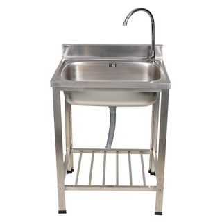 Sink stand FREESTANDING SINK PARNO NK6253C 62X53CM Sink device Kitchen equipment อ่างล้างจานขาตั้ง ซิงค์ขาตั้ง 1หลุม PAR