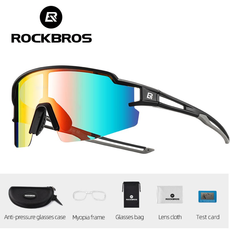 รูปภาพของRockbros แว่นตากันแดด สําหรับการเล่นกีฬา ขี่จักรยาน แฟชั่น Unisex กันรังสี UV400ลองเช็คราคา