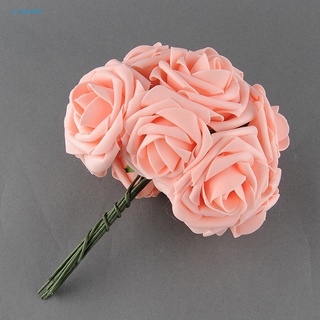 [NE] 10 Pcs Artificial Fake PE Rose Flower DIY Bridal Wedding Home Party Decoration