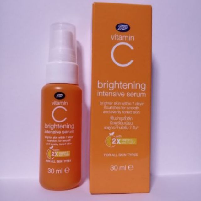 (ของใหม่ ของแท้)Boots vitamin C brightening intensive serum 30ml