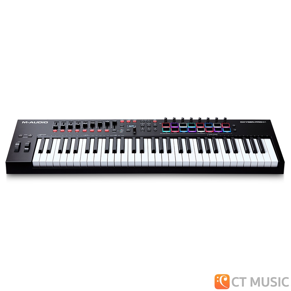 m-audio-oxygen-pro-mini-25-49-61-คีย์บอร์ดใบ้-usb-midi-controller