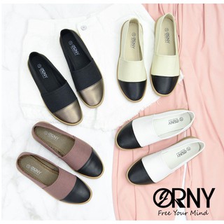 รองเท้าแฟชั่น ORNY(ออร์นี่) x Espadrilles รองเท้าผ้าใบ พื้นยางไม่ลื่น เดินสบายมาก รองเท้าสตรี