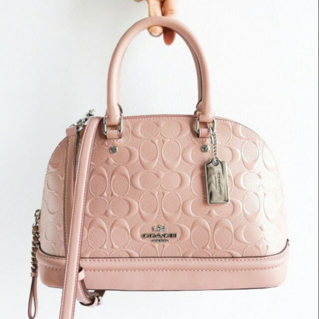 coach-mini-sierra-satchel-in-signature-debossed-patent-leather-color-silver-light-pink