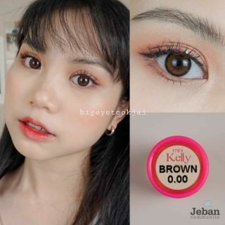 💖 Kitty kawaii ๑ mini Kelly สายตา -00 ถึง -1000 brown gray Contactlens  บิ๊กอาย คอนแทคเลนส์ ราคาถูก แถมตลับฟรี