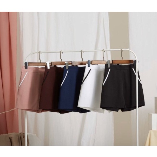 anne-clothing-twotone-pants-กางเกงขาสั้นตัดสีตรงกระเป๋าเกร๋ๆ