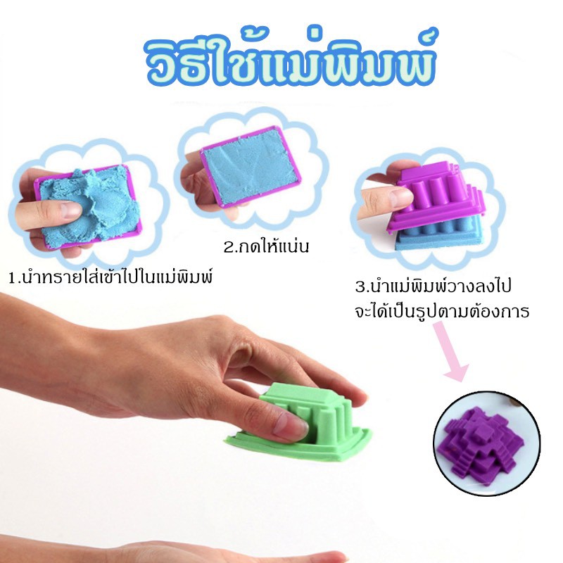 ทรายแม่เหล็ก-แม่พิมพ์19ชิ้น-กล่องเก็บ-ทรายเด็ก-ของเล่นทรายสำหรับเด็ก