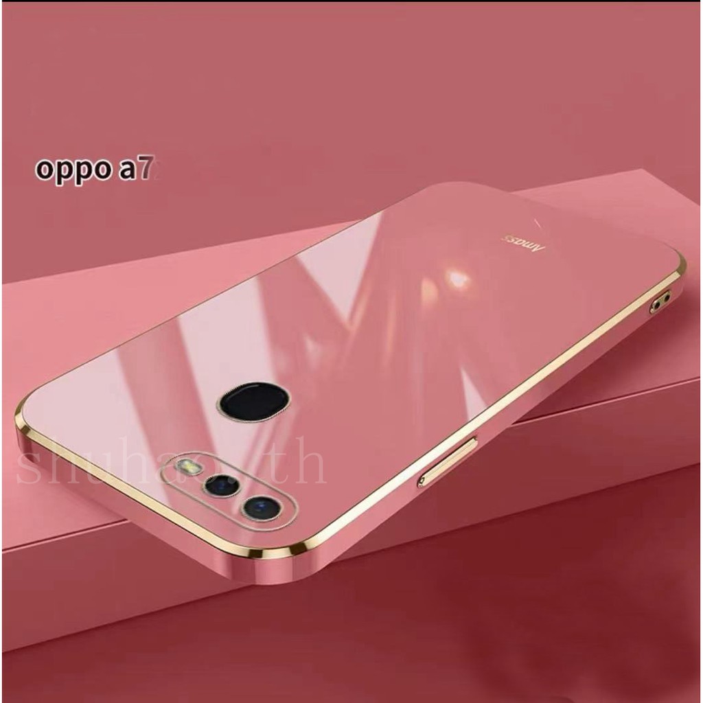 ภาพสินค้าเคส OPPO A12 A5S A7 F9 Reno6Z soft case เคส OPPO A12 A3S A5S F9 electroplate A7 เคสโทรศัพท์เคลือบด้วยไฟฟ้า จากร้าน shuhao.th บน Shopee ภาพที่ 4