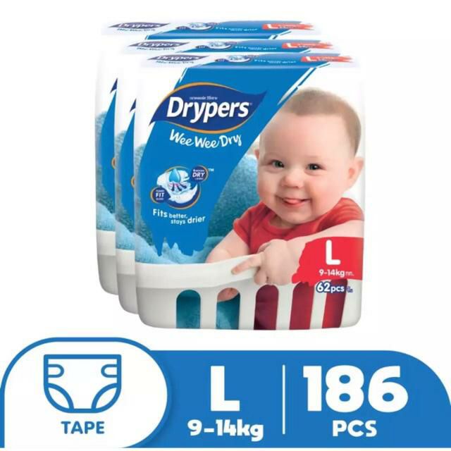 แพมเพิส-drypers-ยกลัง-3แพค-ลัง