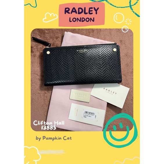 กระเป๋า-สตางค์-radley-london-รุ่น-clifton-hall-สีดำ-มือสอง