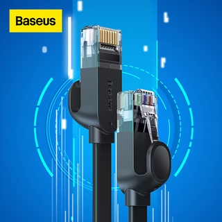 Baseus Cat7 สายเคเบิลเครือข่ายอีเธอร์เน็ต RJ45 ความเร็วสูง 10Gbps CAT 6 RJ45 1000Mbps สําหรับเราเตอร์แล็ปท็อป กล่องทีวี NAS เซิร์ฟเวอร์ 10 ม. 15 ม. 20 ม. 30 ม.