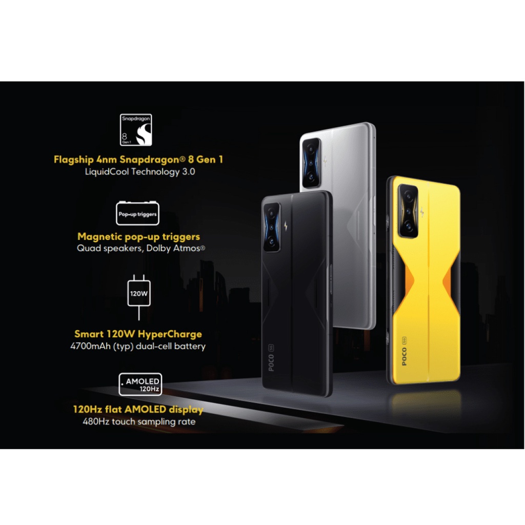 ภาพสินค้าPOCO F4 5G Snap 870  F4 GT 12/256 Snap 8 Gen 1 Gaming Phone เกมมิ่งโฟน MobileStation X4 GT X4Pro M4Pro F3 5G จากร้าน mobilestationmbk บน Shopee ภาพที่ 2