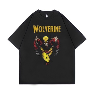 เสื้อยืด ขนาดใหญ่ พิมพ์ลาย Psycho Crucify Wolverine | สีดํา | เสื้อยืด พิมพ์ลาย X MEN | เสื้อยืด ขนาดใหญ่ | สไตล์วินเทจ