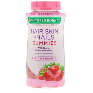 Natures Bounty, Optimal Solutions, Hair, Skin &amp; Nails 140 เม็ด