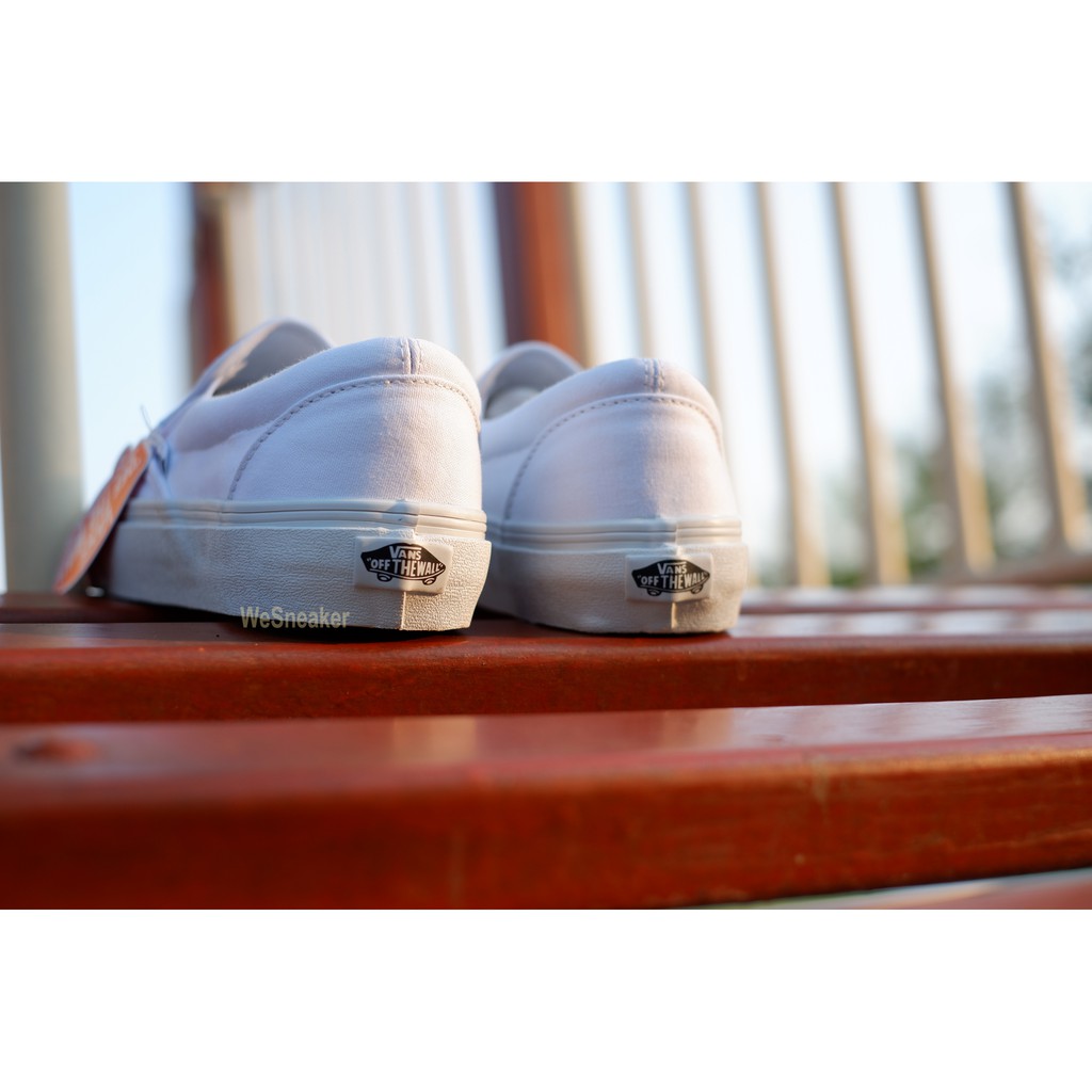 Plain white vans shoes discount