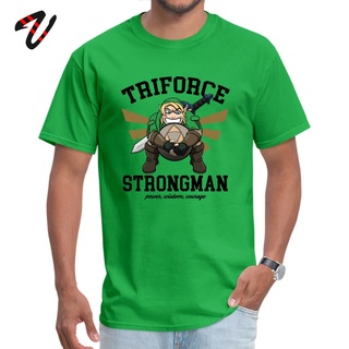 เสื้อยืดลําลอง แขนสั้น พิมพ์ลาย Triforce Strongman Clic X Files เหมาะกับการเล่นฟิตเนส แฟชั่นฤดูใบไม้ร่วง สําหรับผู้ชายสา