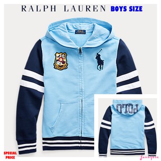 RALPH LAUREN BIG PONY FRENCH TERRY HOODIE ( BOYS SIZE 8-20 YEARS )