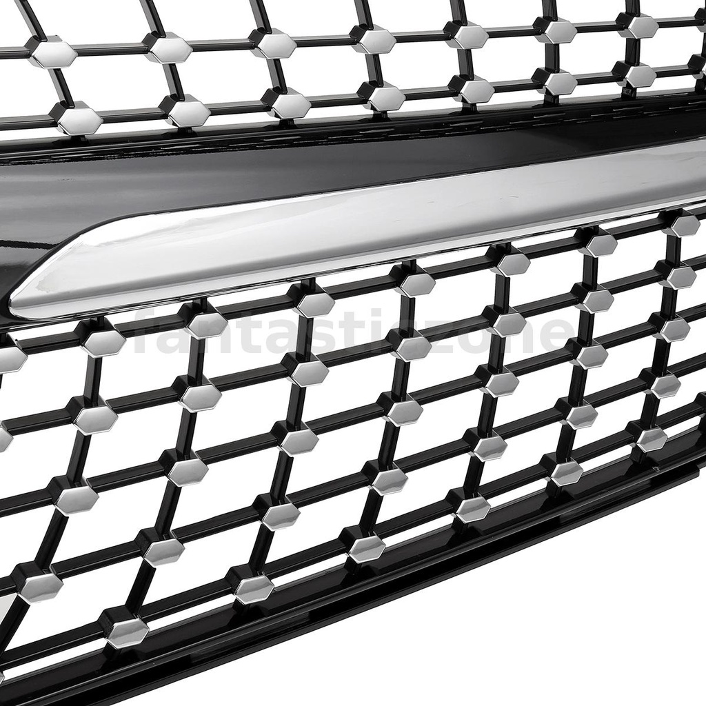 กระจังหน้ารถยนต์-สีดํา-อุปกรณ์เสริม-สําหรับ-mercedes-benz-c-class-w204-08-14-diamond-grille-c180-c200-c300