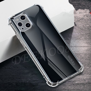 Ready Stock เคส OPPO Find X3 Pro Casing Shockproof Clear Air Cushion TPU Soft Silicone Phone Case Transparent Back Cover เคสโทรศัพท์ OPPO FindX3 Pro Case