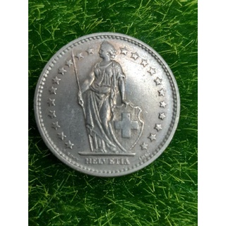 เหรียญสวิตเซอร์แลนด์เก่า2Fr.ปีค.ศ.1970