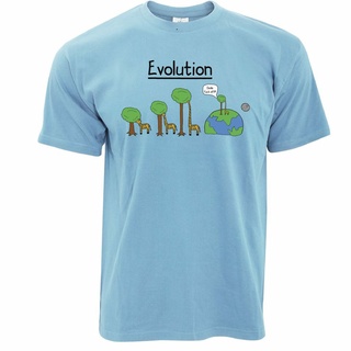 เสื้อยืด พิมพ์ลายยีราฟ และต้นไม้ตลก Evolution Of A Giraffe And Tree Rude Parody สําหรับผู้ชาย สินค้าขายดีS-5XL