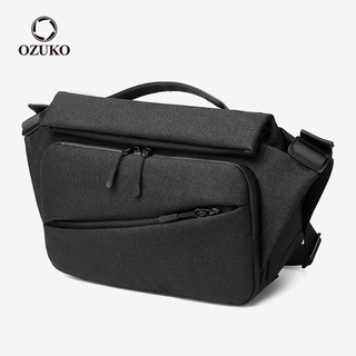 สินค้า Ozuko กระเป๋า Messenger กระเป๋สะพายไหล่กระเป๋า พร้อมช่องเสียบชาร์จ USB แฟชั่นผู้ชาย