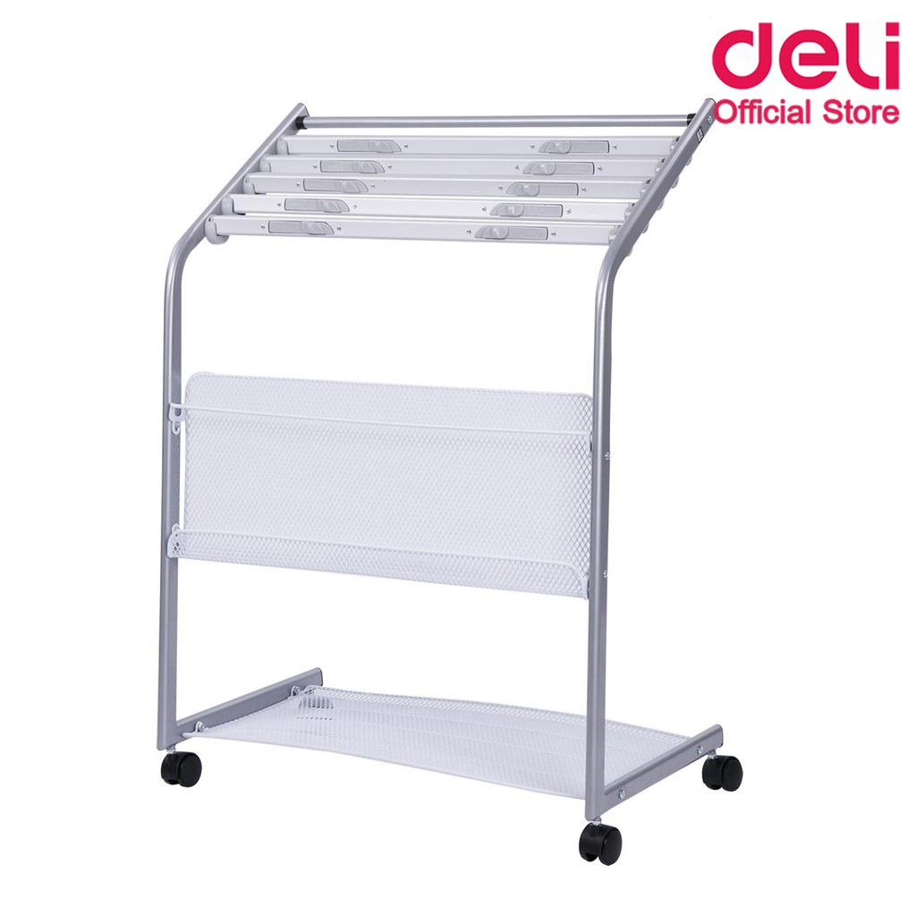 deli-9302-magazine-amp-newspaper-rack-ชั้นนิตยสารและหนังสือพิมพ์