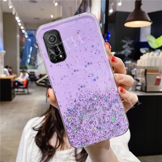 เคสโทรศัพท์ Xiaomi Mi 10T Pro / Mi10T 5G New Back Cover Bling Transparent Star Space Casing TPU Soft Clear Phone Case