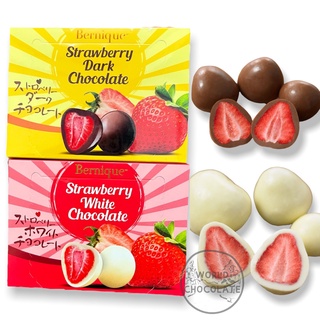 Strawberry Chocolate สตอเบอรี่เคลือบช็อกโกเเลต 2 รสชาติ