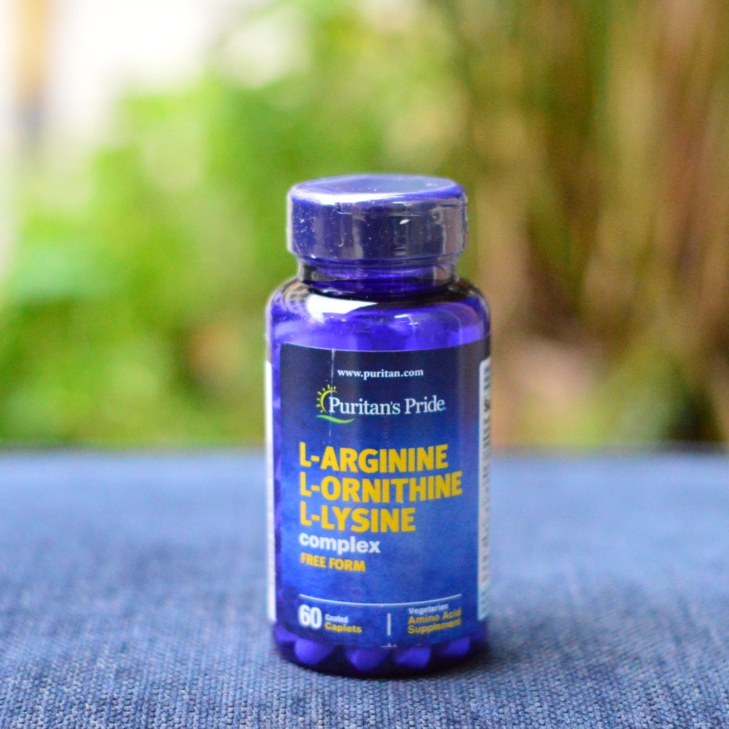 Tri Amino Acid LArginine LOrnithine LLysine (3L) 60 Caplets เสริม