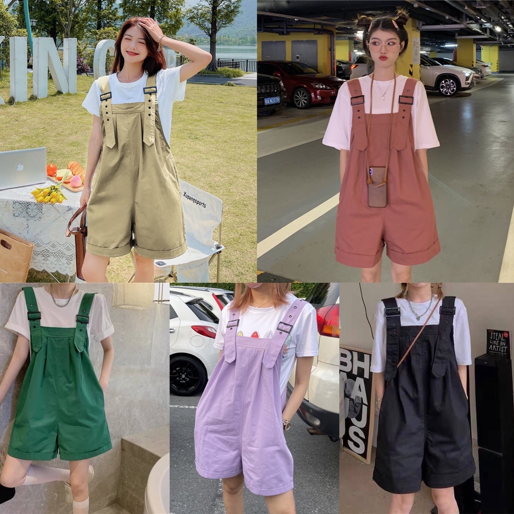 ภาพหน้าปกสินค้าManTai ชุดเอี๊ยม ผ้าคอตตอนอย่างดี พร้อมส่ง 3 สี จากร้าน mt.mantaifashion บน Shopee