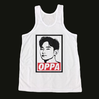 เสื้อกล้าม ผ้าตาข่าย เสื้อกล้ามรู เสื้อสกรีนลาย เสื้อแฟชั่น เสื้อแขนกุด เสื้อกล้ามกีฬา เสื้อฮิปฮอป OPPA Kim Soo Hyun