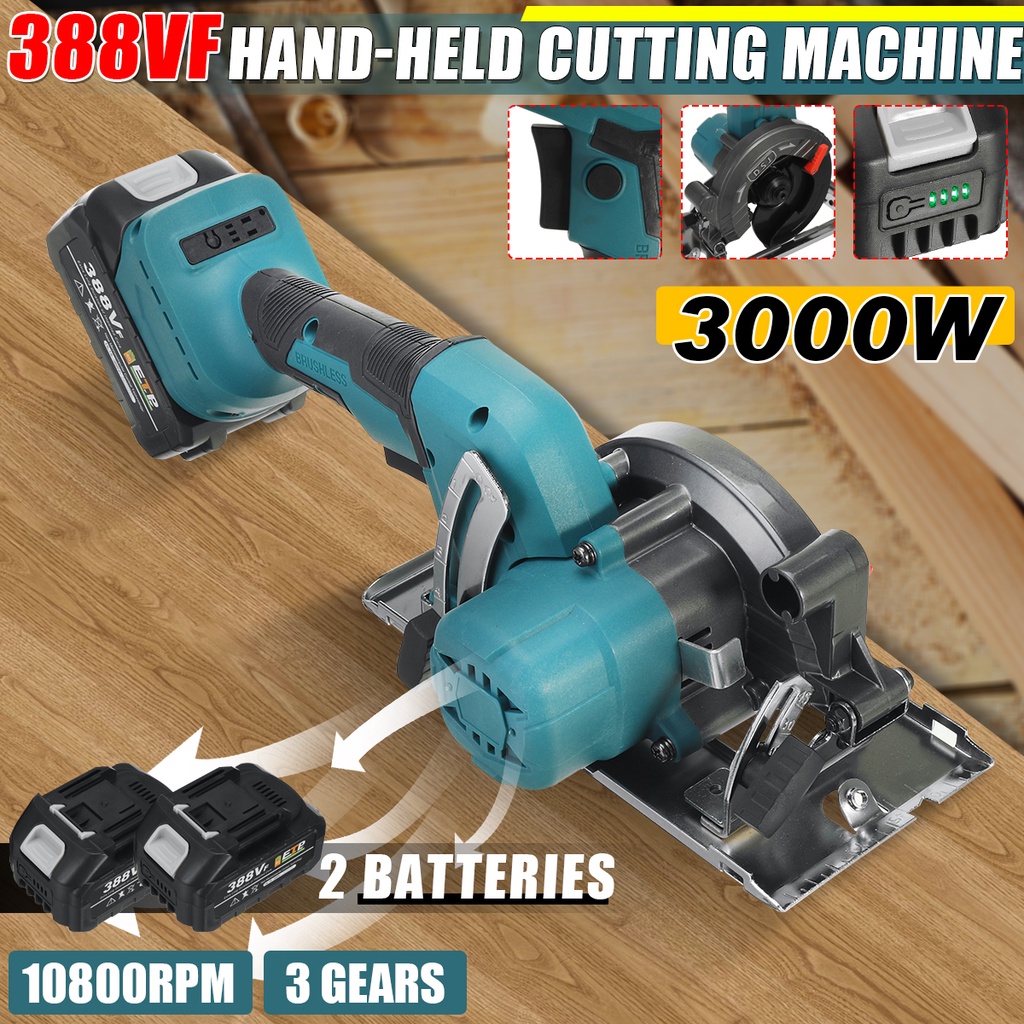 เลื่อยวงเดือนไฟฟ้าไร้สาย-3000w-125-มม-388vf-สําหรับแบตเตอรี่-makita-18v