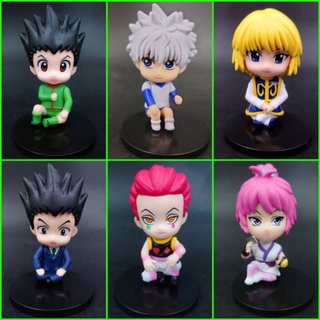 💥 โมเดล Hunter x Hunter ขนาด 8 cm. จำนวน 6 ตัว ราคาถูกมาก ตัวละครหลักครบ งานสวย พร้อมส่งทันที น่ารักมาก 💥