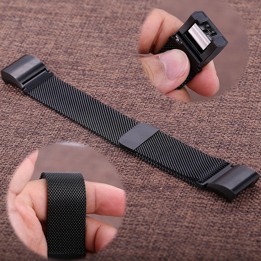 สายนาฬิกาข้อมือสเตนเลส-ห่วงแม่เหล็ก-สำหรับ-fitbit-charge-2