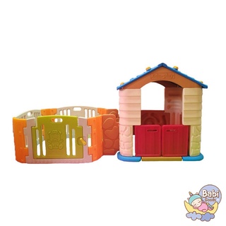 จัดส่งฟรี Eduplay บ้านเด็กเล่นต่อคอกกั้นเด็ก รุ่น Play House Baby Room