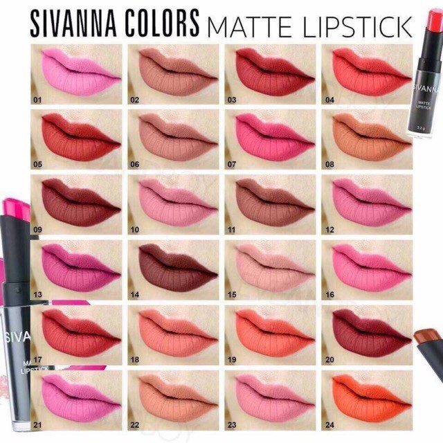 lipstick-matte-sivanna-hf308-ทุกเบอร์