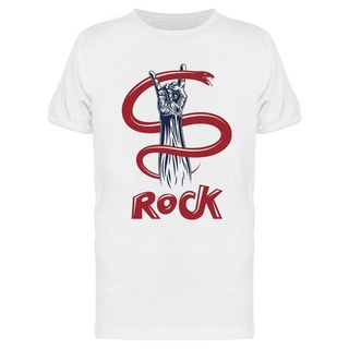 เสื้อยืดฤดูร้อนcalขายดี เสื้อยืดลําลอง แขนสั้น พิมพ์ลาย Rock Sign And Snake สําหรับผู้ชาย CCbfgn13DEfnpb66 S-5XL