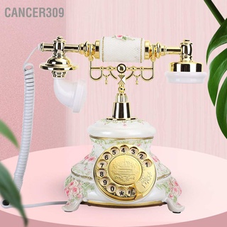 Cancer309 Rotating Dial Antique Telephones Retro Country Style Vintage Handset Landline Home Fixed Desk Phone