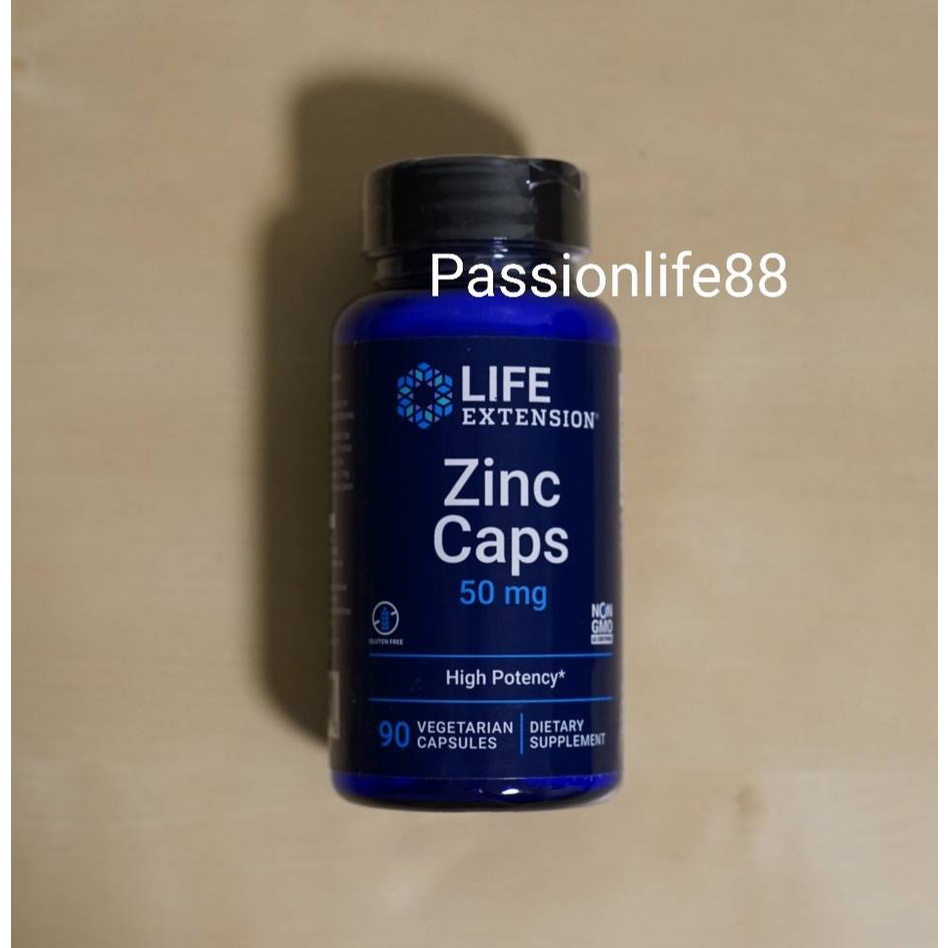 Zinc Caps 50mg 90 Capsules Life Extension Shopee Thailand